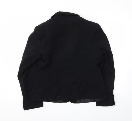 AMARANTO Womens Black   Jacket Blazer Size 16