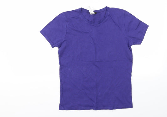 Boohoo Girls Purple   Basic T-Shirt Size S