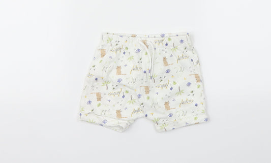 Matalan Boys Multicoloured Animal Print  Capri Leggings Size 6-9 Months