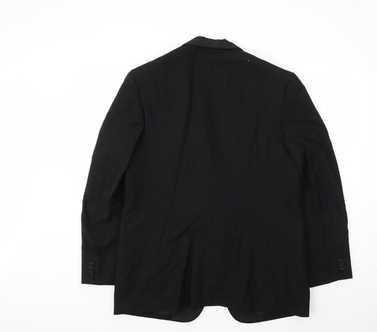 Lobo Mens Black   Jacket Blazer Size 44