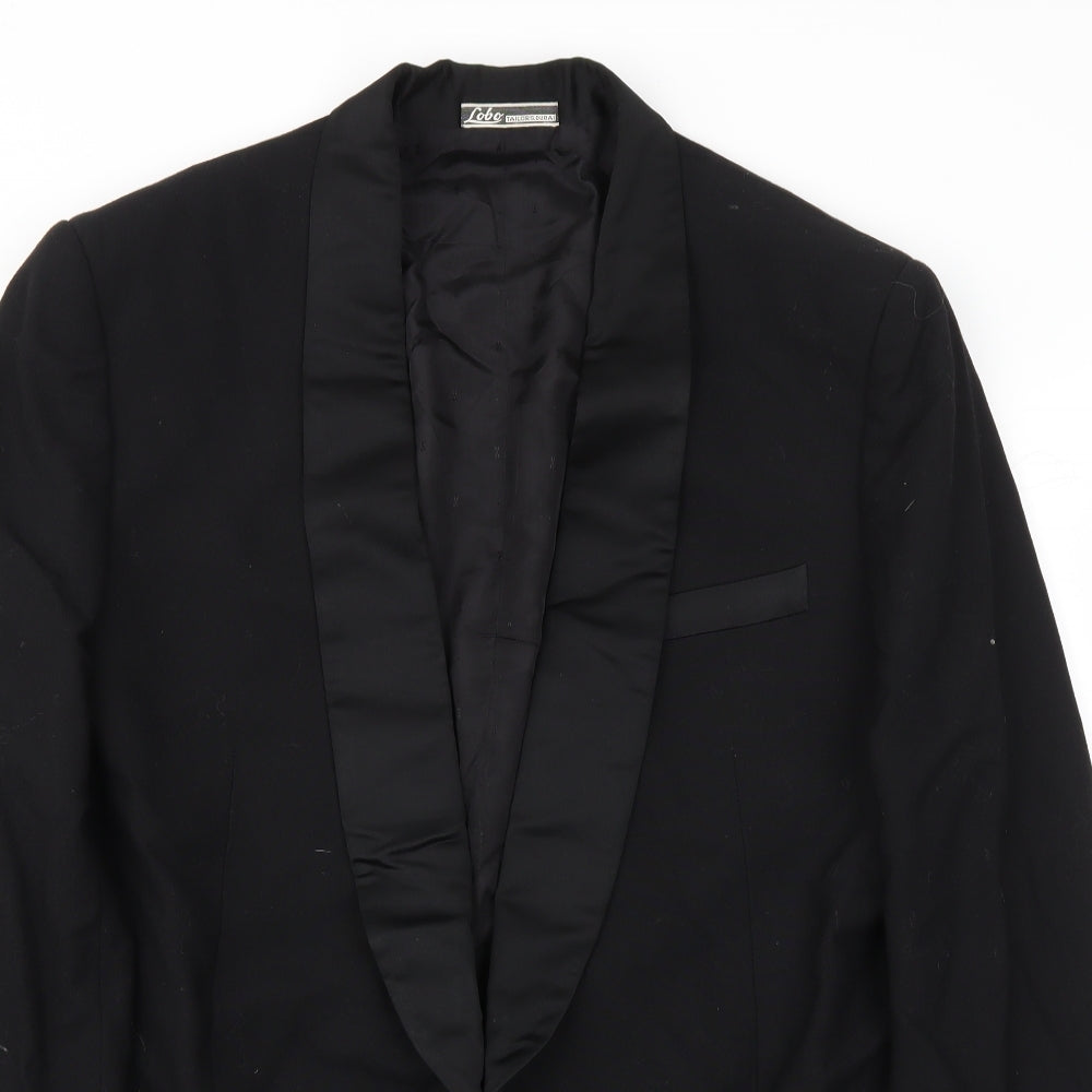 Lobo Mens Black   Jacket Blazer Size 44