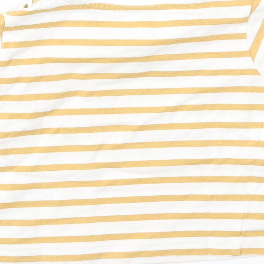 Matalan Boys Brown Striped  Basic T-Shirt Size 3-6 Months