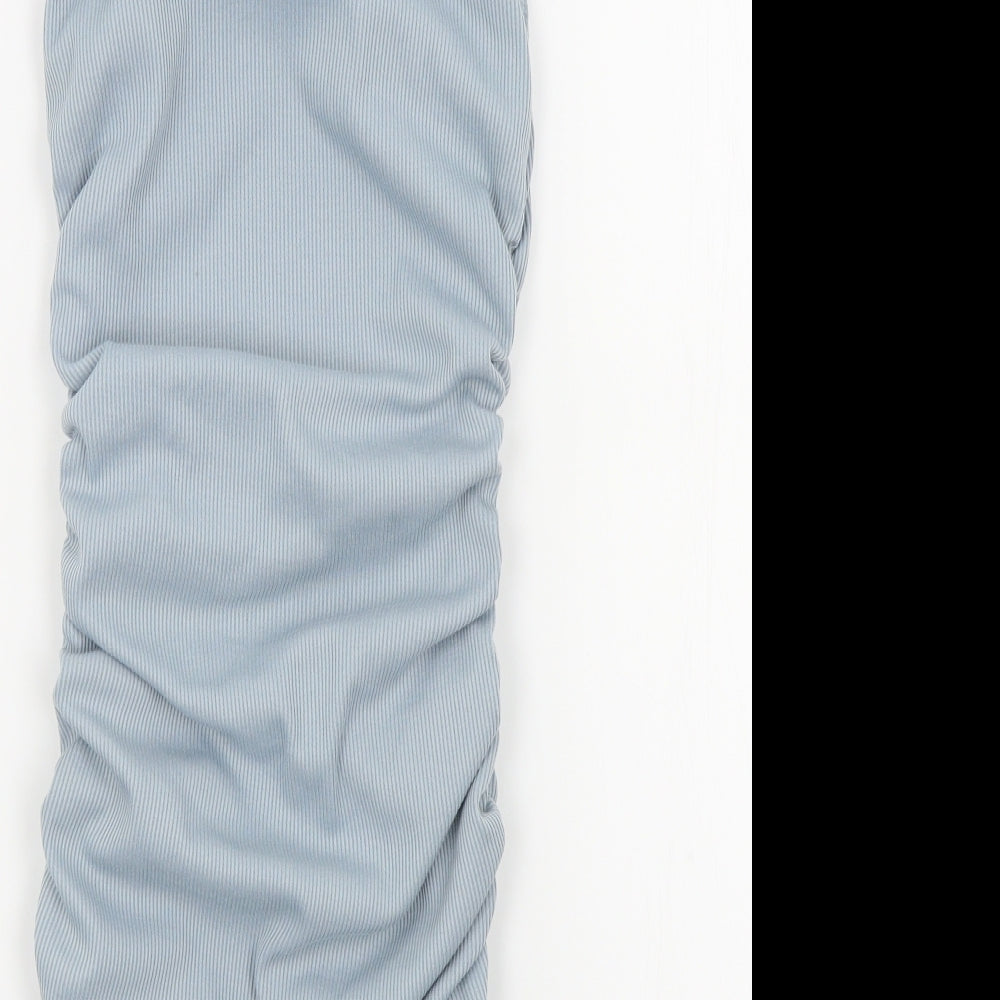 Preworn Womens Blue Colourblock  A-Line  Size S