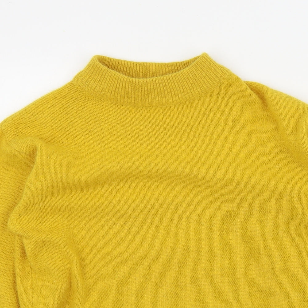 HONEY Womens Yellow   Pullover Jumper One Size