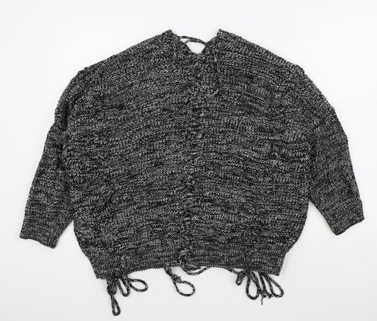 Glamorous Womens Black   Pullover Jumper Size 10