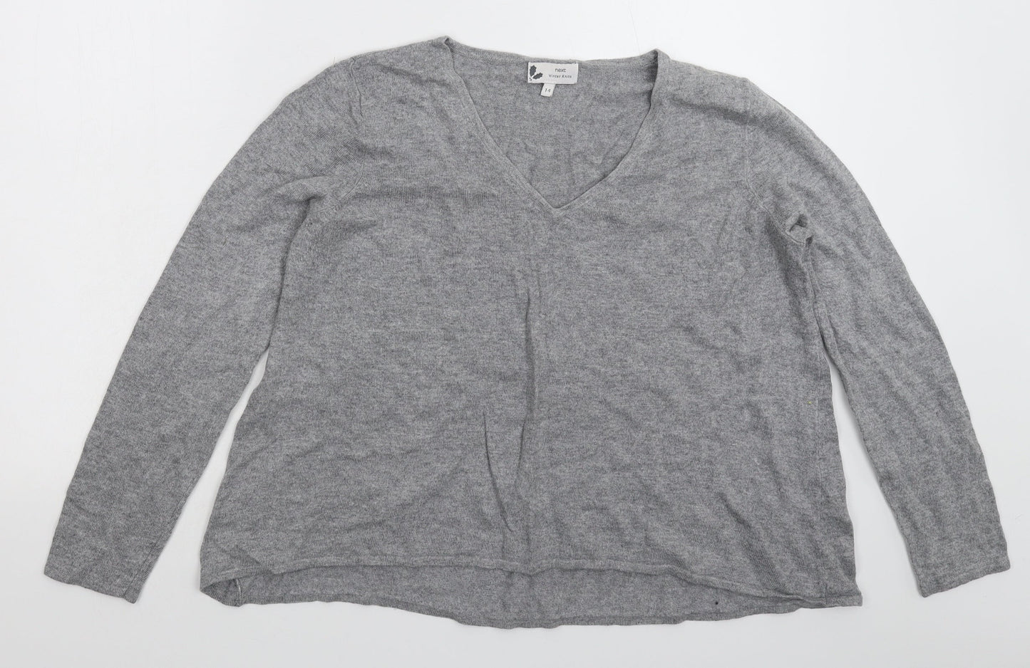 NEXT Womens Grey  Knit Pullover Jumper Size 14