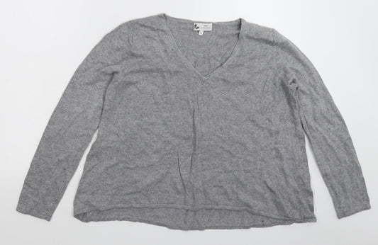 NEXT Womens Grey  Knit Pullover Jumper Size 14