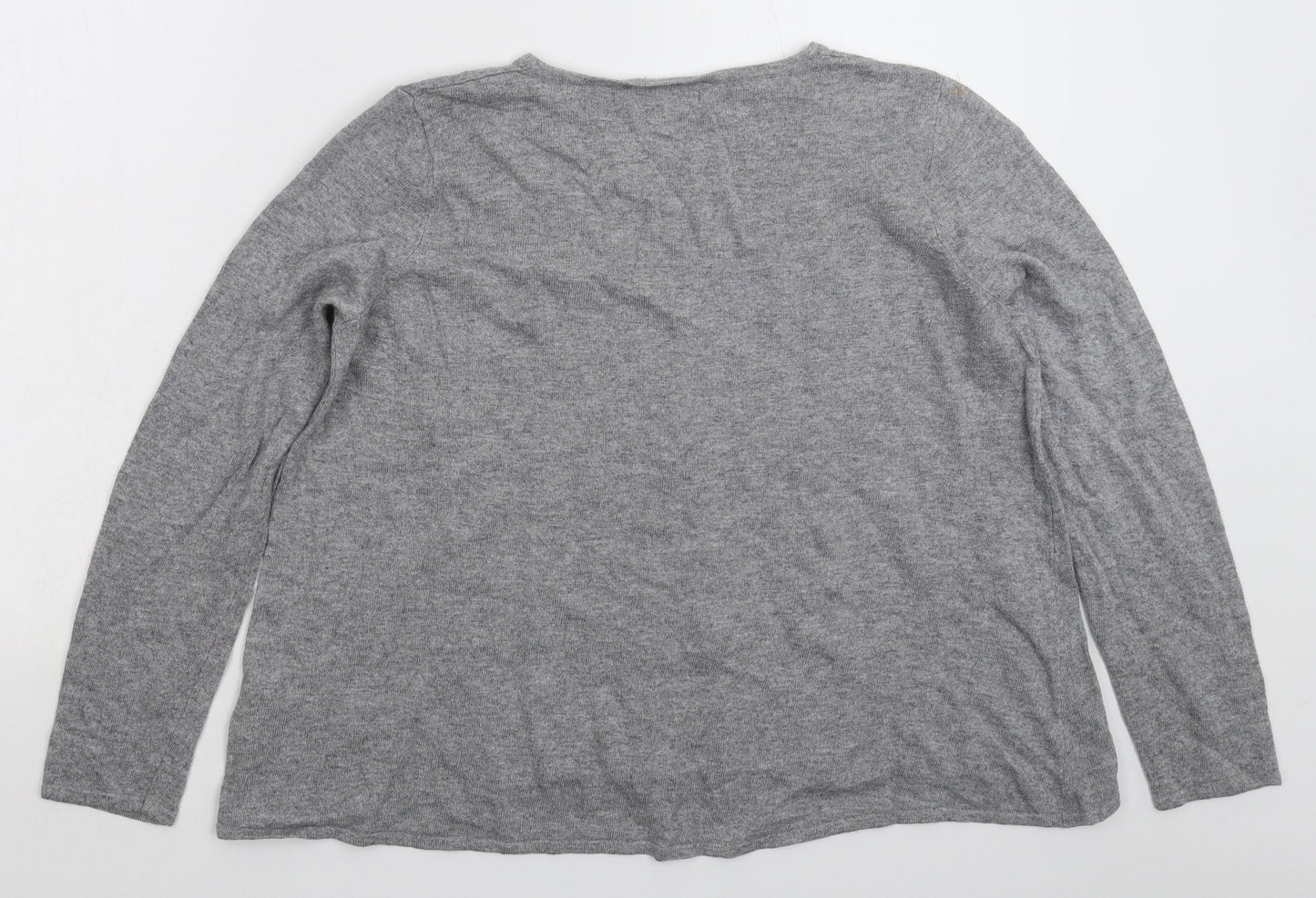 NEXT Womens Grey  Knit Pullover Jumper Size 14