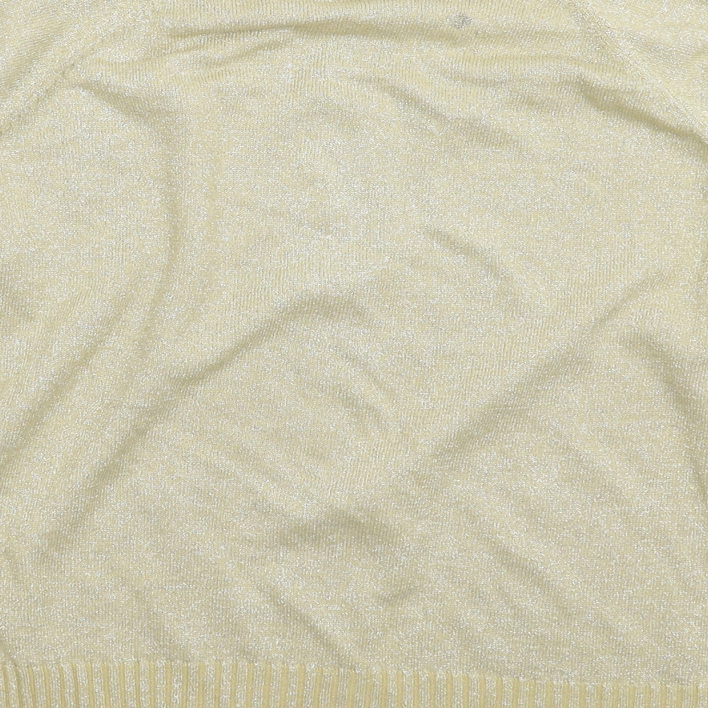Bonmarché Womens Gold  Knit Pullover Jumper Size XL