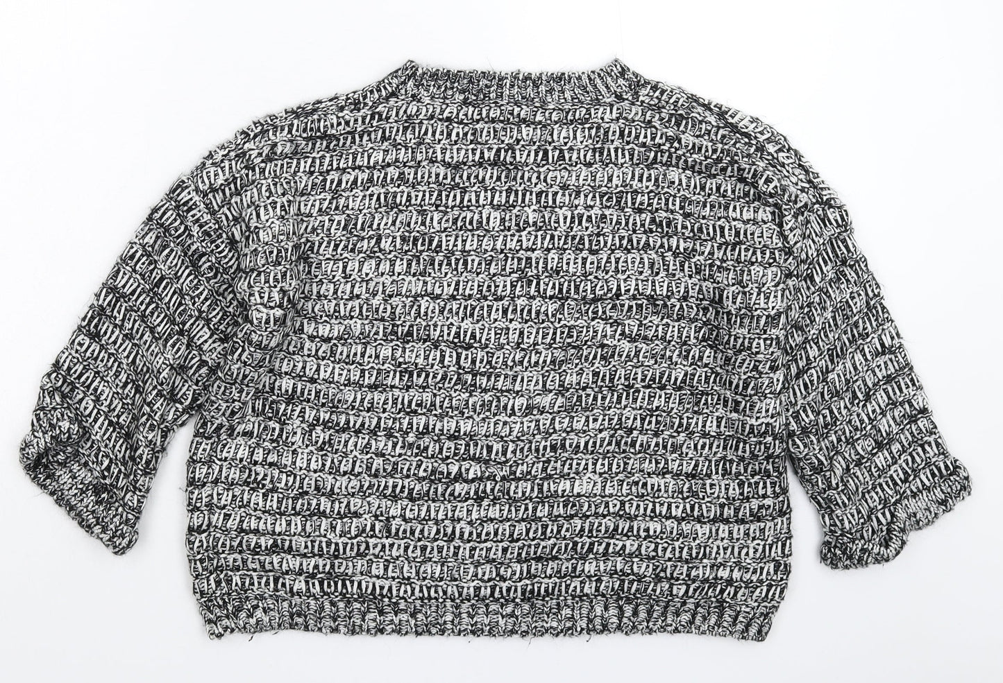 Topshop Womens Grey  Knit Pullover Jumper Size 10
