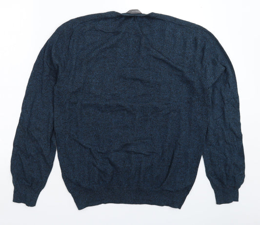 Cedar Wood State Mens Blue  Knit Pullover Jumper Size L