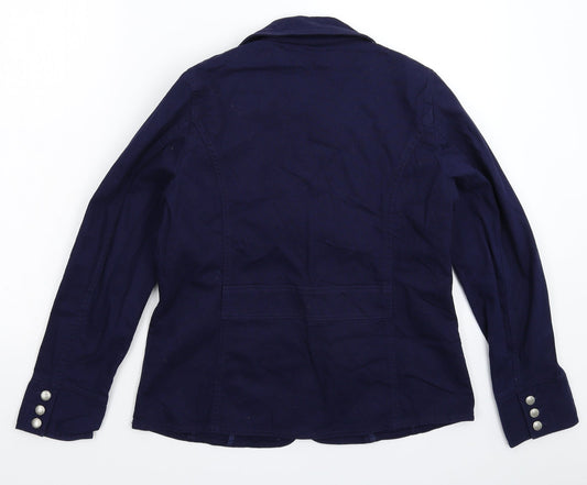 Casual & Co Womens Blue   Jacket Blazer Size XS
