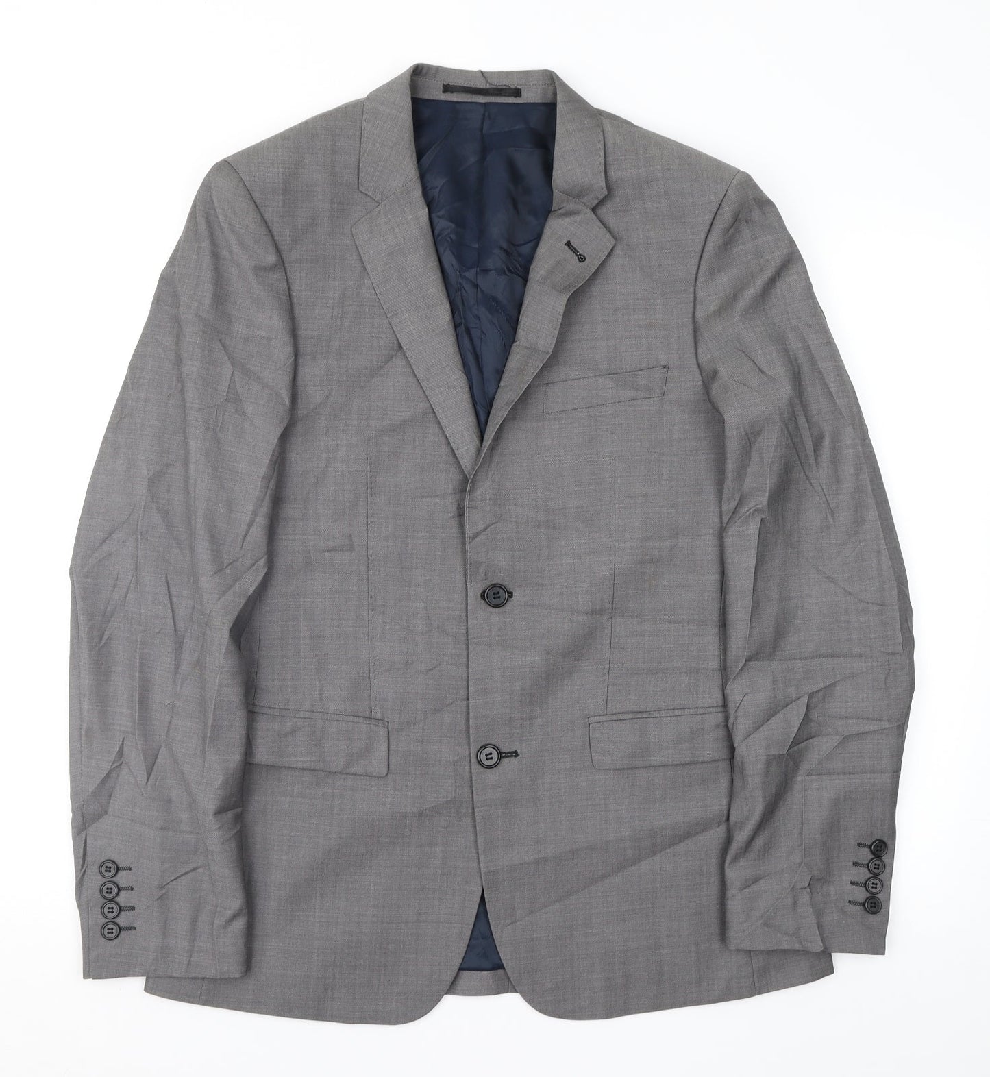 Topman Mens Grey    Suit Jacket Size 38