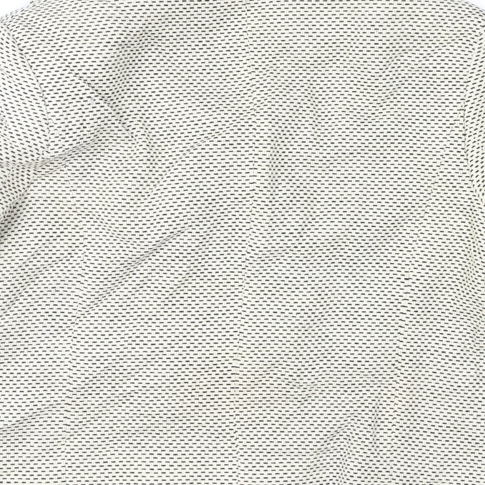 Wallis Womens Beige Geometric  Jacket Coat Size 12