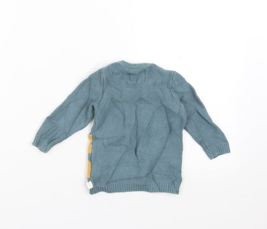 F&F Baby Green   Pullover Jumper Size 3-6 Months  - bear