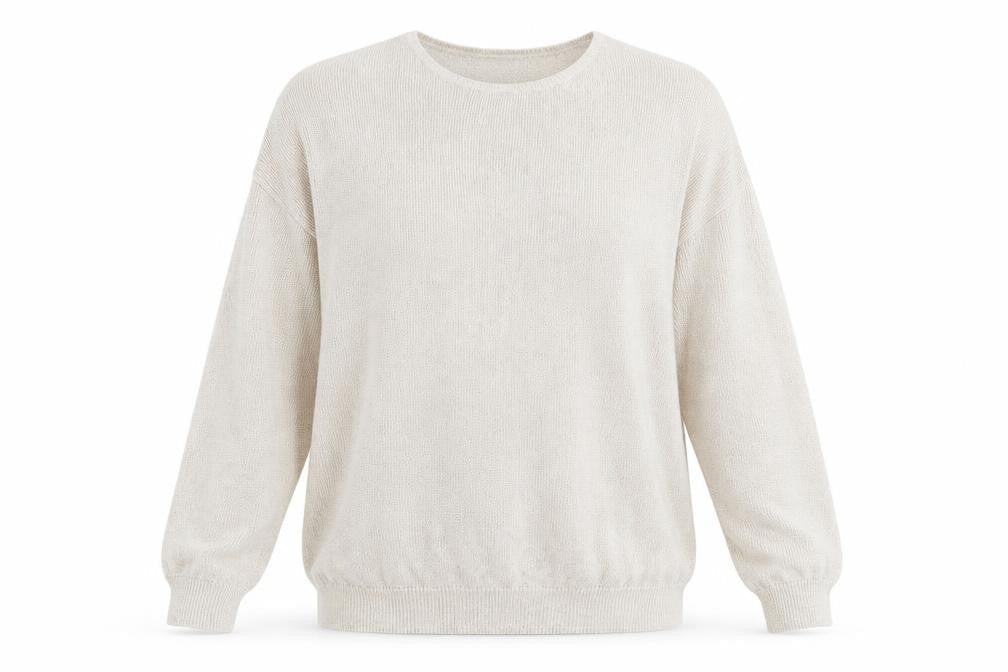H&M Womens Beige  Knit Pullover Jumper Size L