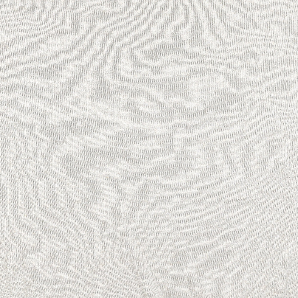 H&M Womens Beige  Knit Pullover Jumper Size L