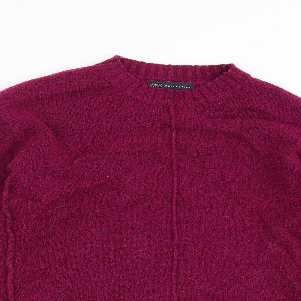 Marks and Spencer Womens Purple  Knit Pullover Jumper Size S