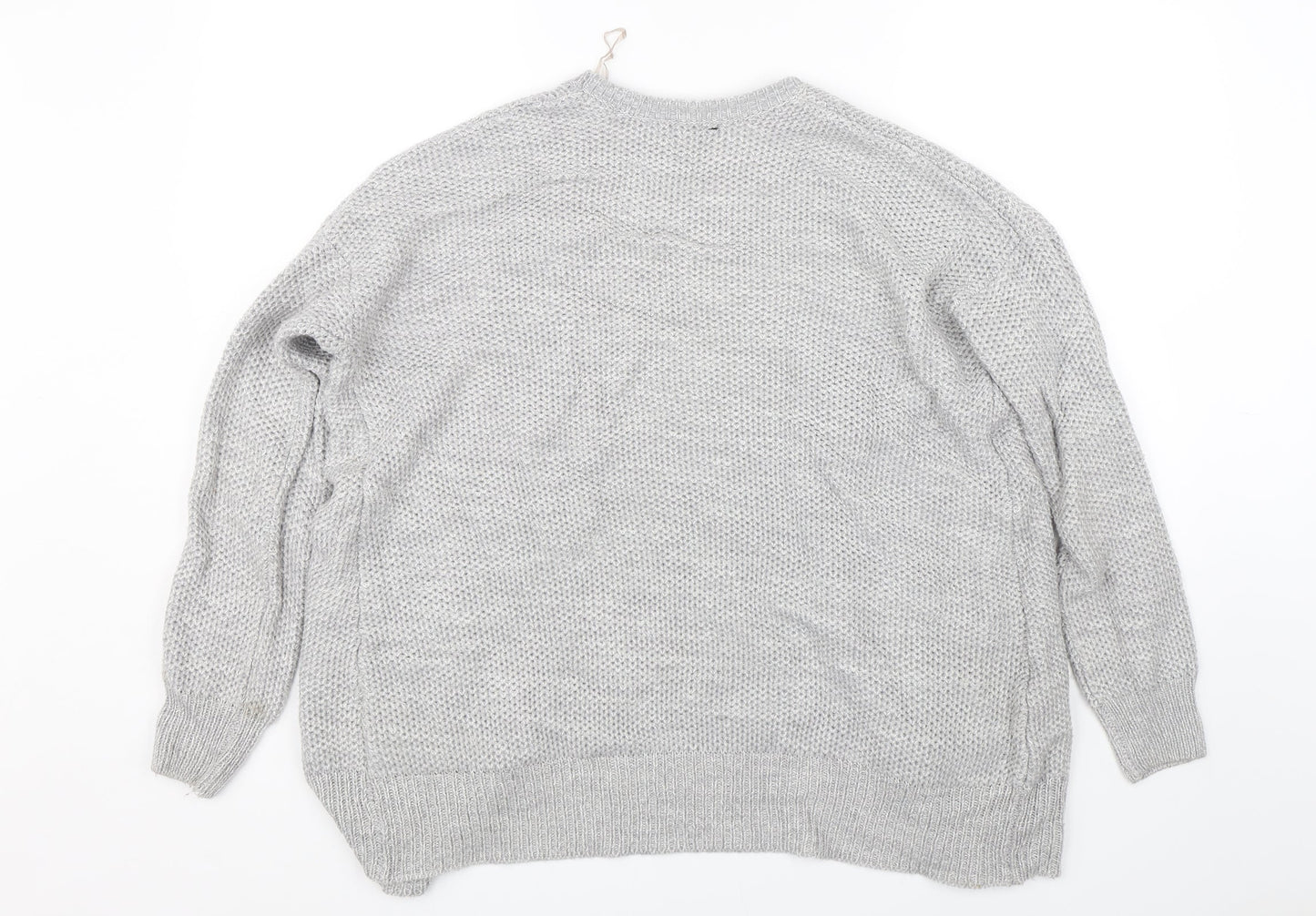 Select Womens Grey  Knit Cardigan Jumper Size 12