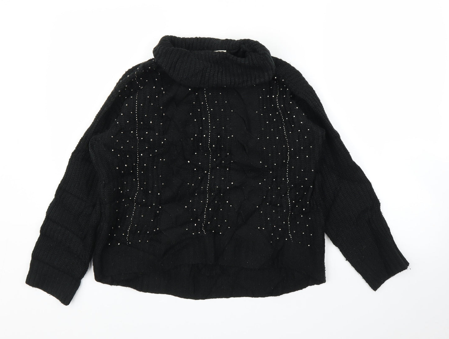 M&S Womens Black   Pullover Jumper Size 10