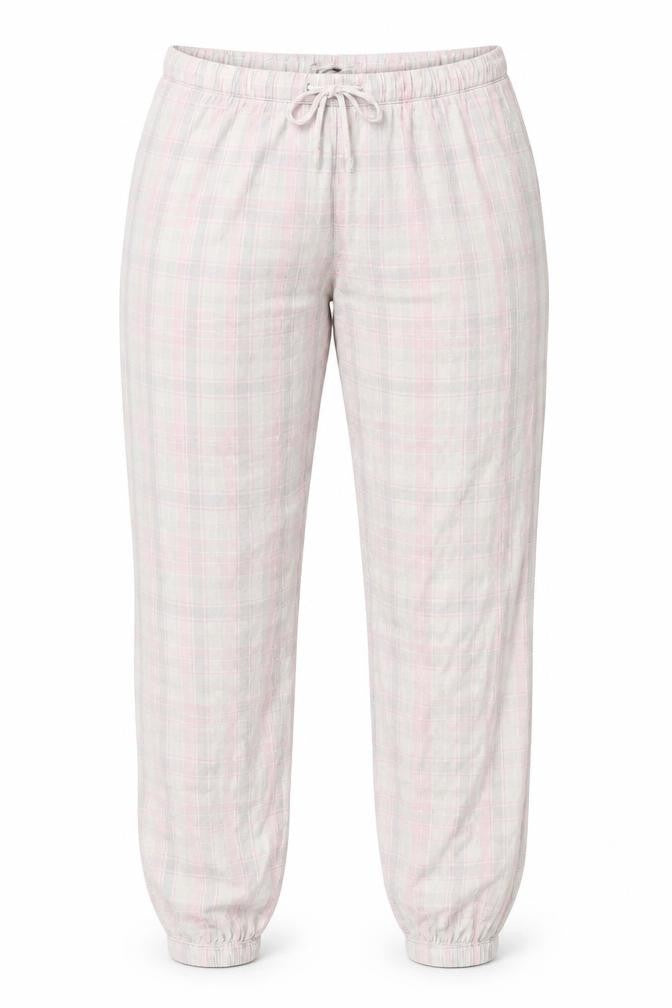 H&M  Womens White Check  Trousers  Size M L25 in