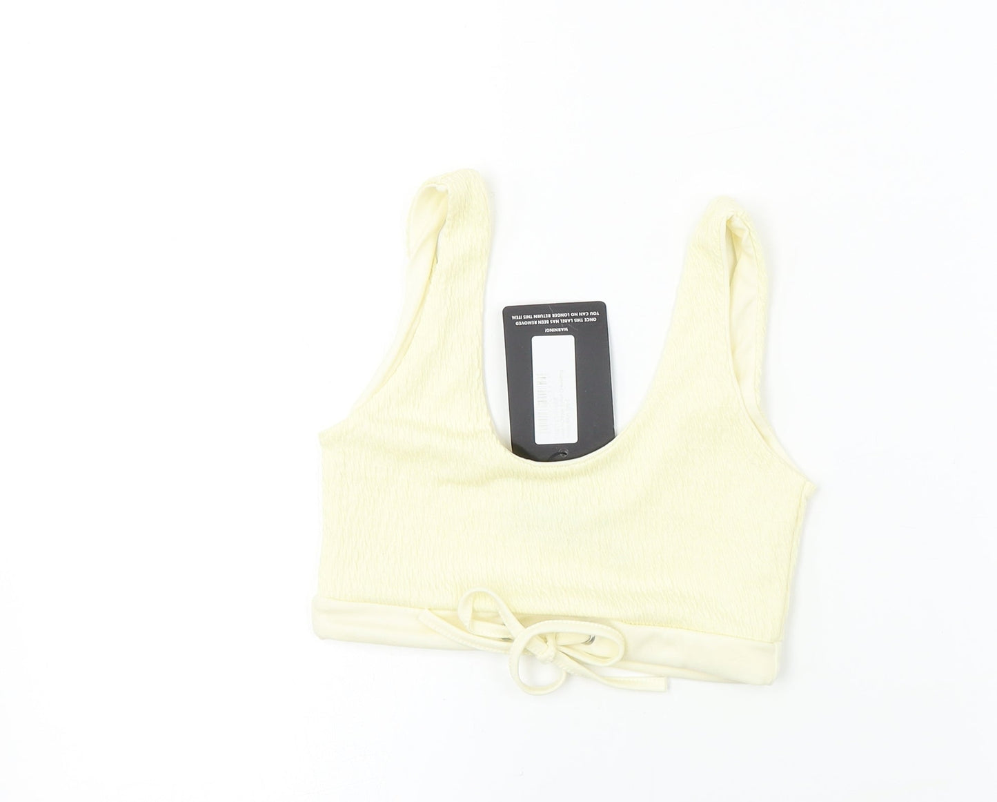 PRETTYLITTLETHING  Womens Beige   Cropped T-Shirt Size 6