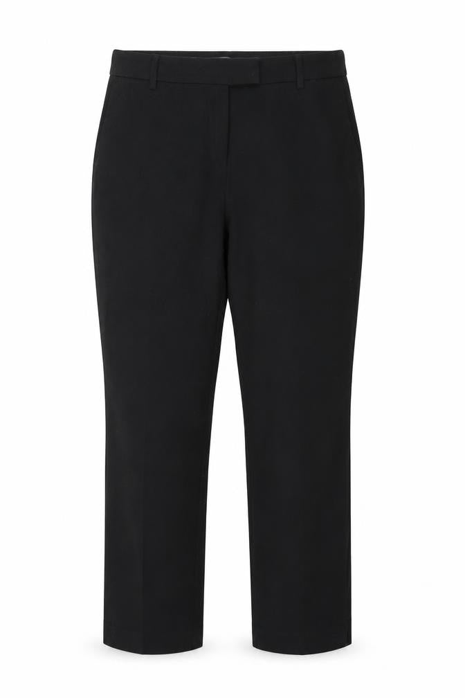 Front view of Papaya women’s black trousers, size UK 14, 26-inch leg