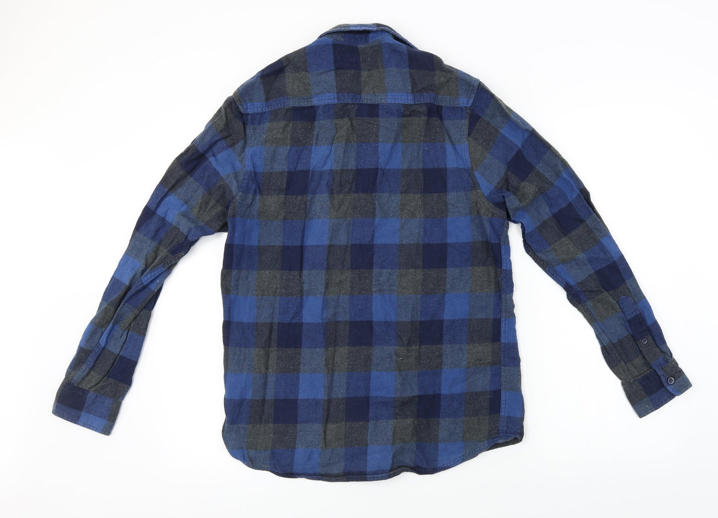 Cedar Wood State  Mens Blue Check   Button-Up Size S