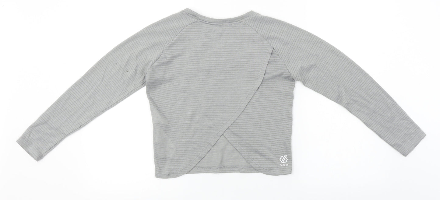 Dare to be  Womens Grey   Basic T-Shirt Size 8