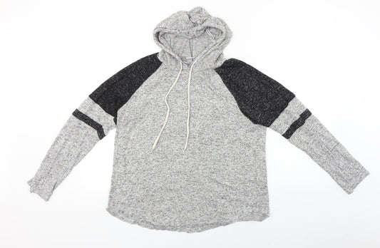 Ambiance  Womens Grey   Pullover Hoodie Size L