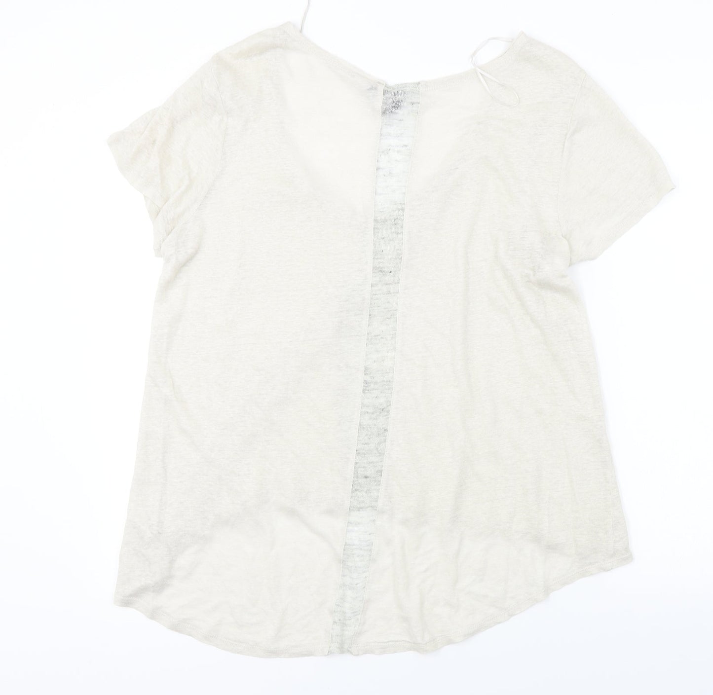 synthia rowley Womens Beige   Basic T-Shirt Size XL