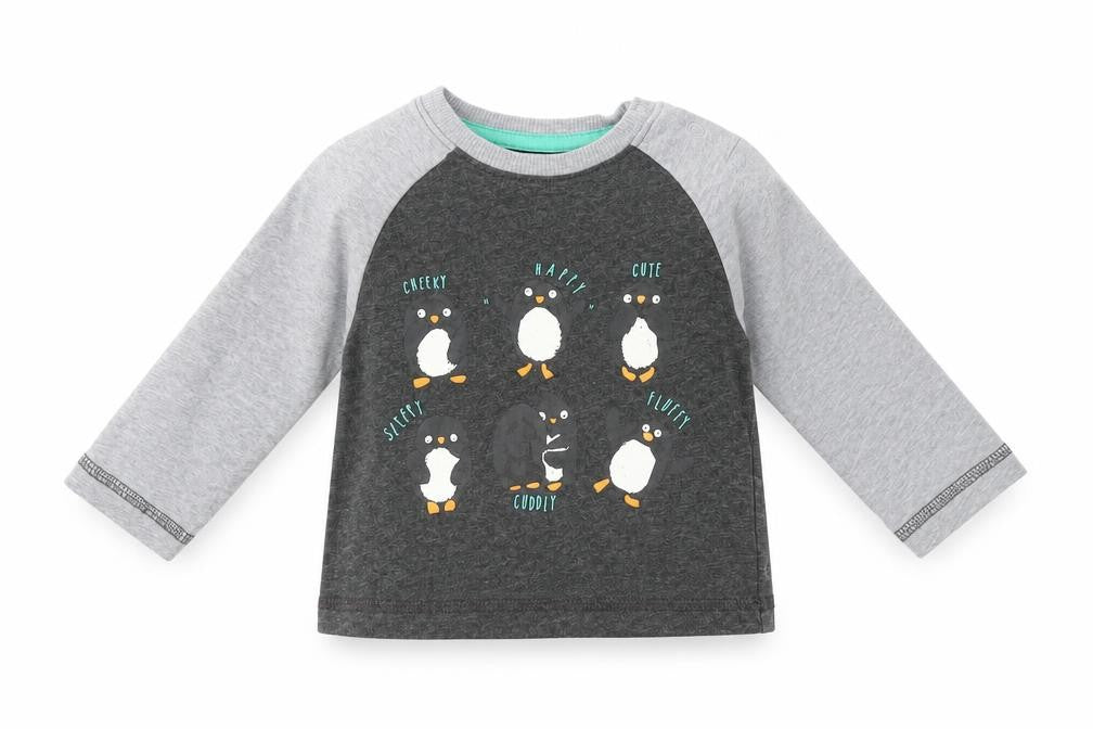 Nutmeg  Boys Grey   Basic T-Shirt Size 6-9 Months
