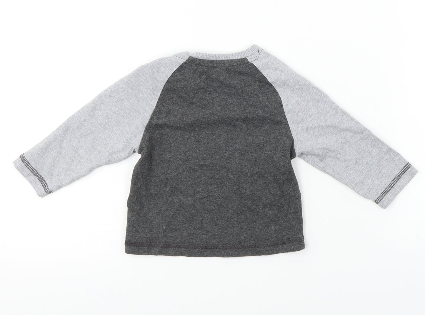 Nutmeg  Boys Grey   Basic T-Shirt Size 6-9 Months