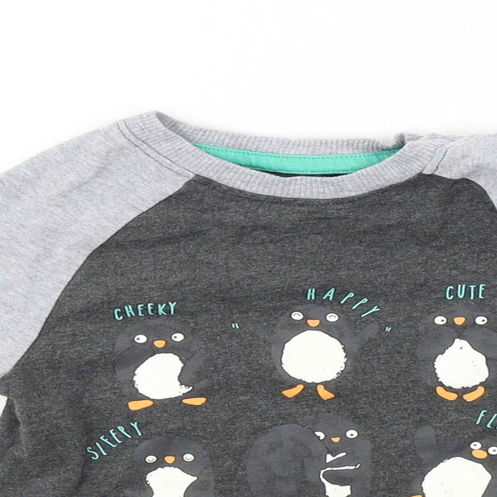 Nutmeg  Boys Grey   Basic T-Shirt Size 6-9 Months