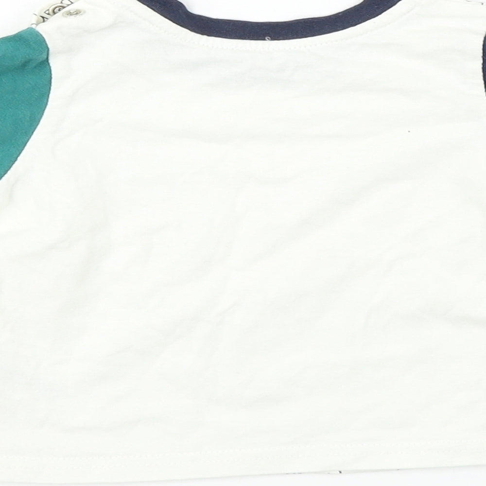 Nutmeg  Baby White   Basic T-Shirt Size 6-9 Months
