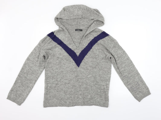 SHEILAY Womens Grey   Pullover Jumper Size S