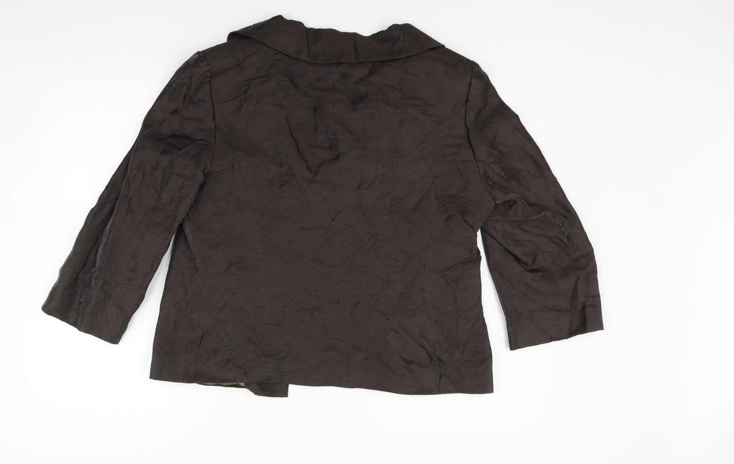 county casual Womens Brown   Jacket Blazer Size 14  - BROKEN BUTTON