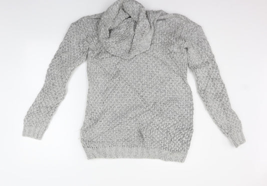 Marks and Spencer Womens Grey   Pullover Jumper Size 8