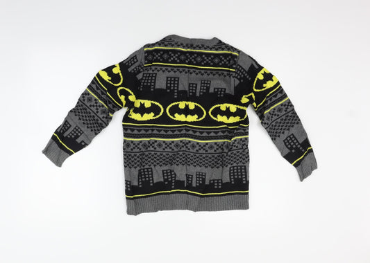Marks and Spencer Girls Grey   Pullover Jumper Size 7-8 Years