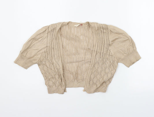 Miss Selfridge Womens Beige   Cape Jumper Size 10