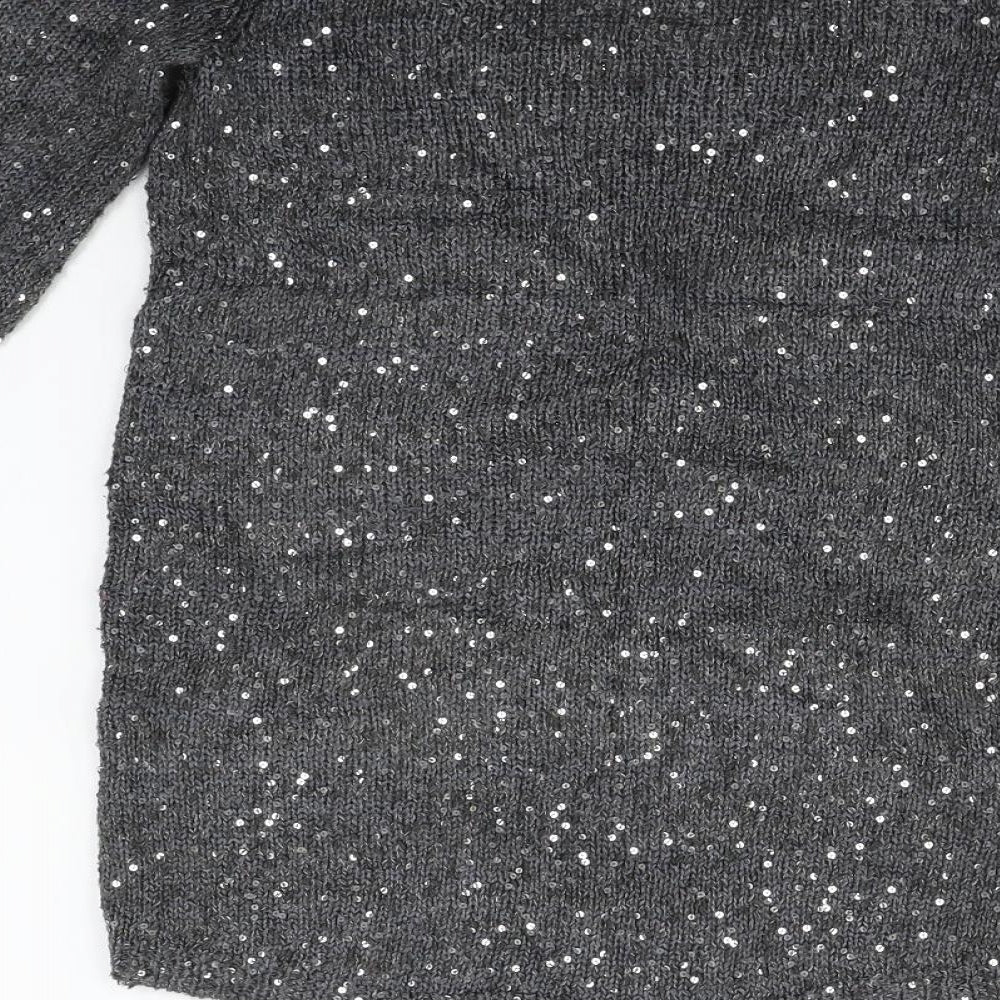 Zara Womens Grey   Pullover Jumper Size S