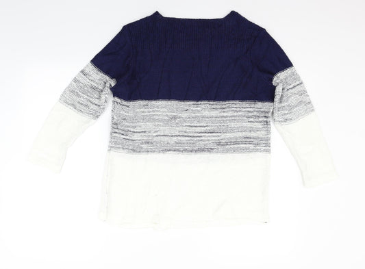 Simply Stock Shop Womens White   Pullover Jumper Size M