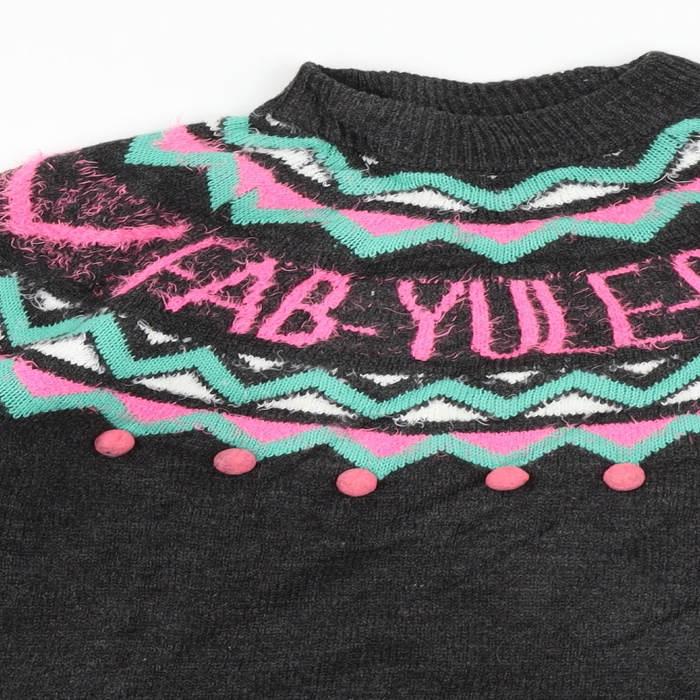 Papaya Womens Grey   Pullover Jumper Size M