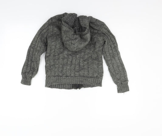 M&Co Girls Grey   Jacket  Size 7-8 Years