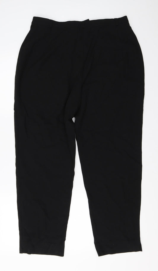 Marks and Spencer Womens Black   Trousers  Size 10 L27 in
