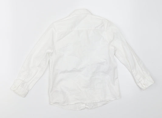 Marks and Spencer Boys White   Basic Button-Up Size 3-4 Years