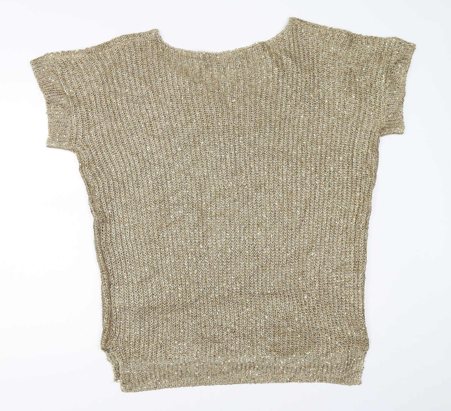 Wallis Womens Gold   Tunic Jumper Size L
