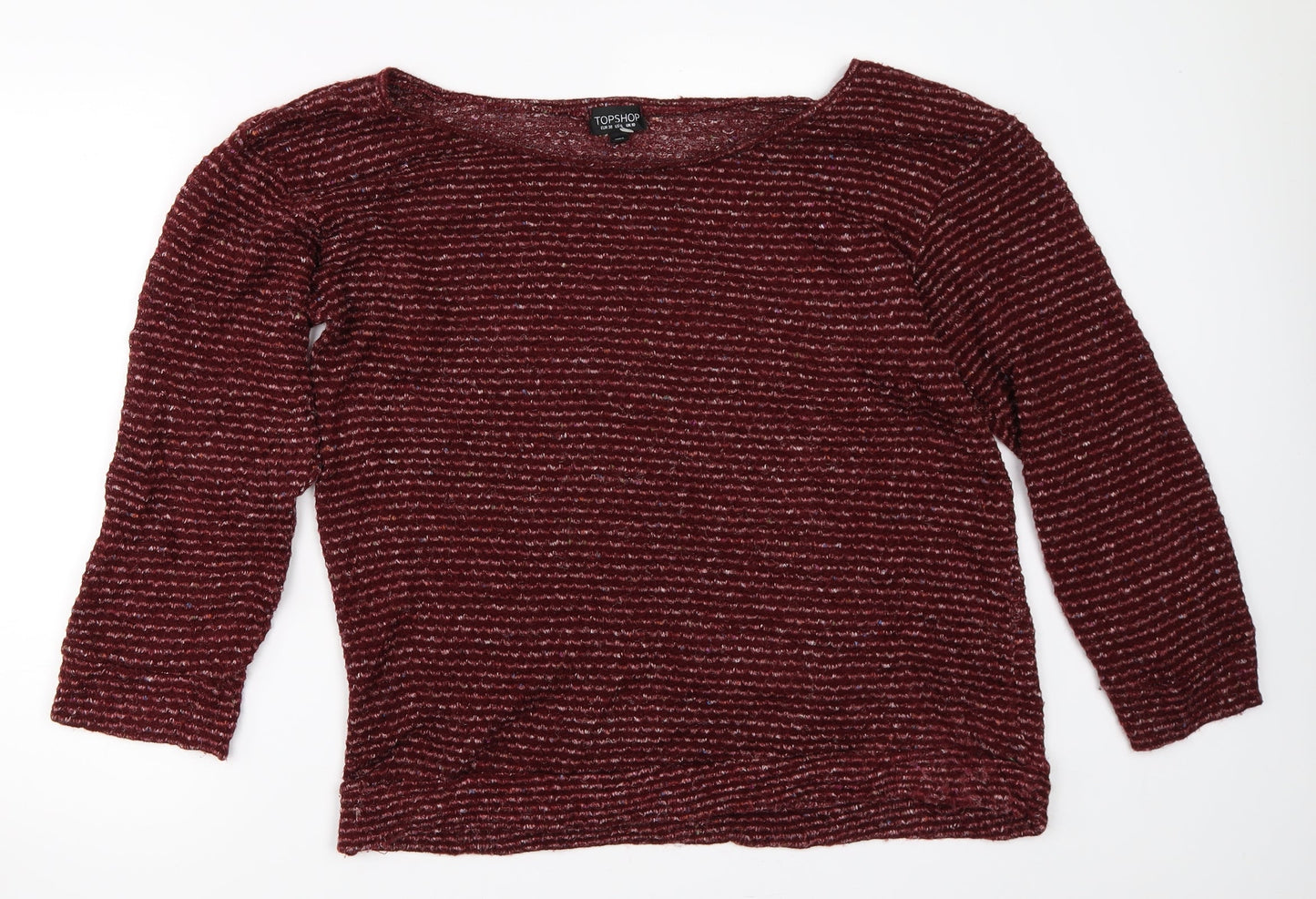 Topshop Womens Red   Pullover Jumper Size 10