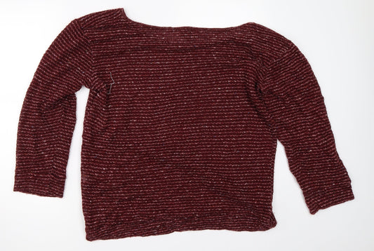 Topshop Womens Red   Pullover Jumper Size 10