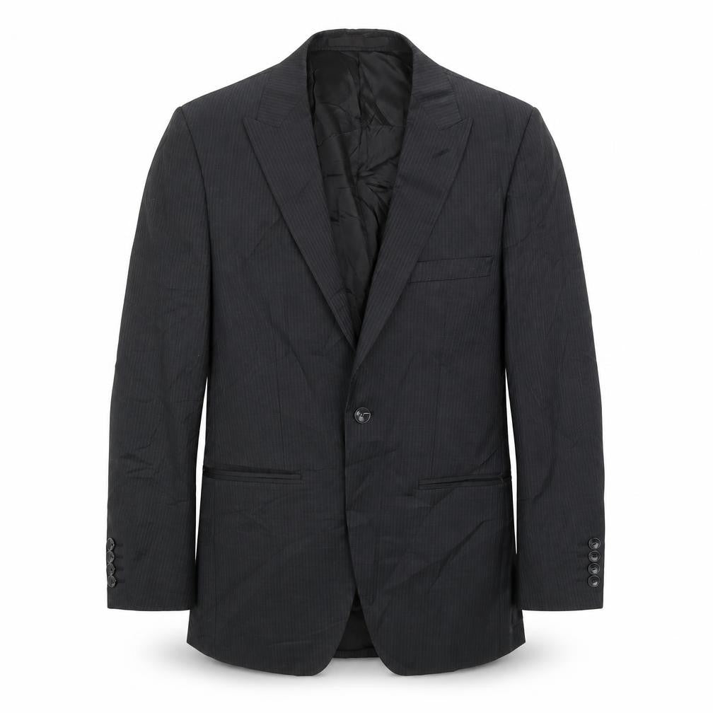 Front view of Autograph men’s black jacket blazer, size M